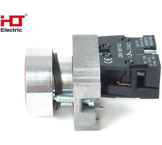 Кнопка HLT BA42 NC, 230B, IP40, красная, 20штук/упаковка 085-07-004