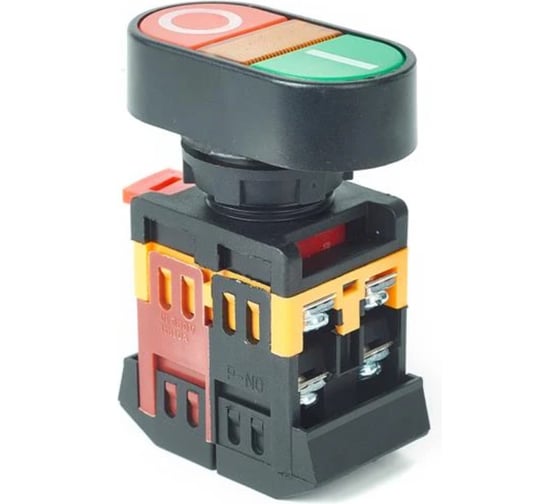 Кнопка HLT APВВ-22N "I-O" d=22мм неон/240В, 1з+1р, 10штук/упаковка 085-07-300 1