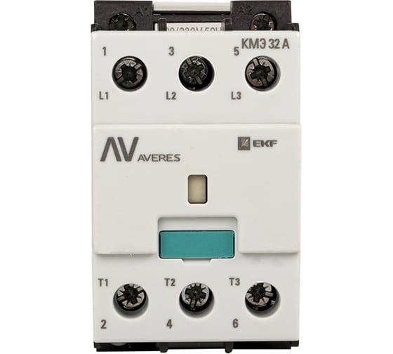 Контактор EKF КМЭ 32А 400В АС AVERES ctr-s-32-00-400-av