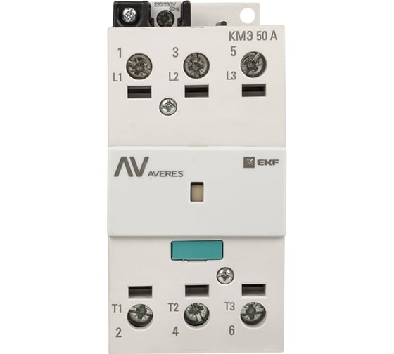 Контактор EKF КМЭ 50А 400В АС AVERES ctr-s-50-00-400-av