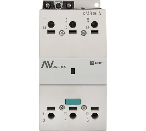 Контактор EKF КМЭ 80А 400В АС AVERES ctr-s-80-00-400-av