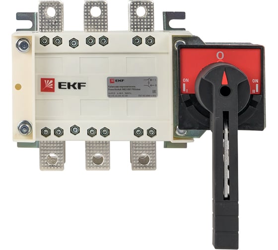 Рубильник-переключатель EKF 160A 3P с рукояткой PowerSwitch PROxima pscs-160-3