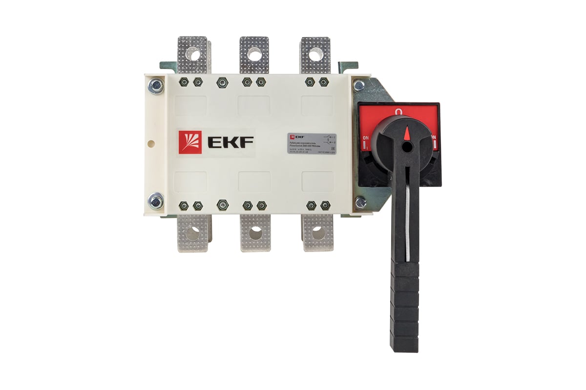 Рубильник-переключатель EKF 250A 3P с рукояткой PowerSwitch PROxima  pscs-250-3