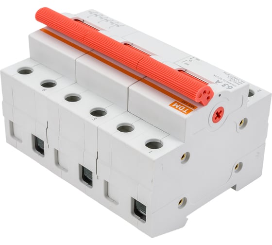 Трехпозиционный модульный переключатель TDM ELECTRIC МП-125 3P 63А SQ0224-0046