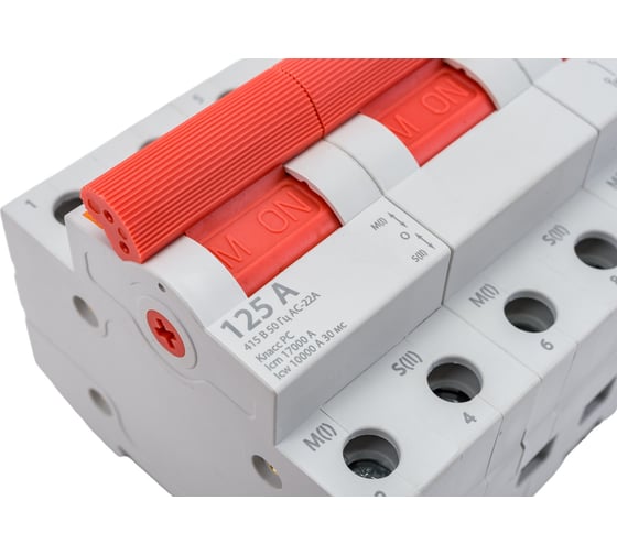 Трехпозиционный модульный переключатель TDM ELECTRIC МП-125 3P 125А SQ0224-0048