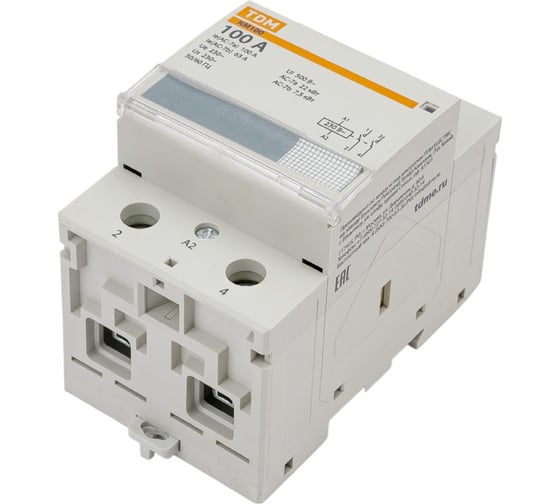 Модульный контактор TDM ELECTRIC КМ100/2-100 2НО SQ0213-0025