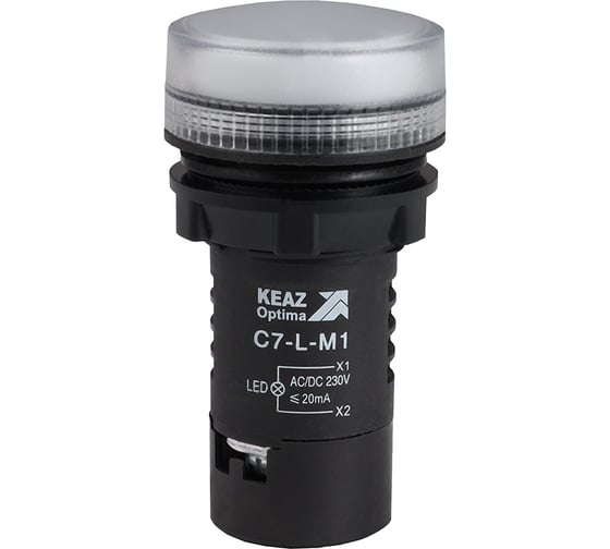 Лампа светодиодная КЭАЗ C7-L-M1 белая 230 В AC/DC XB7EV01MP 10 шт 362158 1