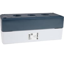 Корпус кнопочного поста КЭАЗ КП-103 серый 3 отверстия IP40 362240