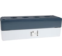 Корпус кнопочного поста КЭАЗ КП-104 серый 4 отверстия IP40 362241