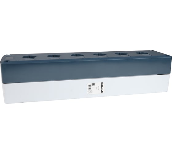 Корпус кнопочного поста КЭАЗ КП-106 серый 6 отверстий IP40 362243