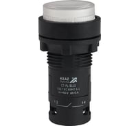 Кнопка КЭАЗ с подсветкой OptiSignal Compact D22 C7-PL-B110 белая 1НО 24 В AC/DC XB7NW31B1 362089