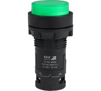 Кнопка с фиксацией с подсветкой КЭАЗ OptiSignal Compact D22 C7-PHL-B310 зеленая 1НО 24 В AC/DC XB7NJ03B1 -10шт 362110