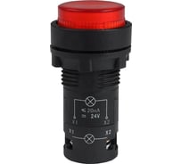 Кнопка с подсветкой КЭАЗ OptiSignal Compact D22 C7-PL-B401 красная 1НЗ 24 В AC/DC XB7NW34B2 -10шт 362086