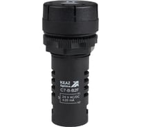 Зуммер с пульсирующим сигналом КЭАЗ OptiSignal Compact D22 C7-B-B2F черный 24 В AC/DC 10шт 362179