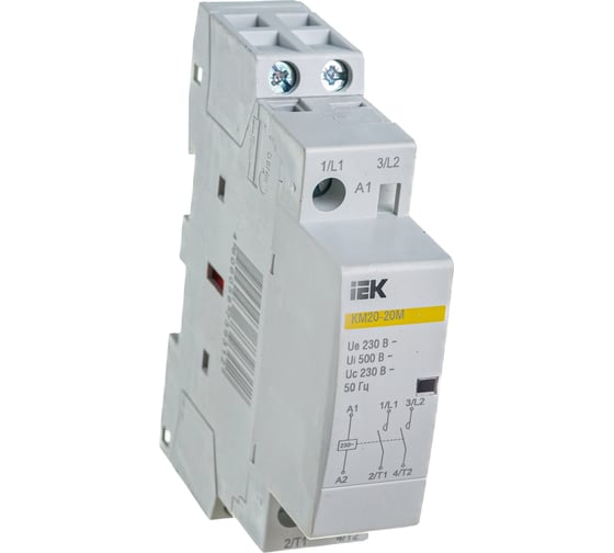 Контактор IEK КМ20-20М AC, модульный MKK11-20-20