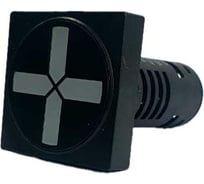 Лампа индикатор положения UPUN AD105-22W(LED) матрица, квадрат, Ф22мм, 24В, упаковка 10 шт AD105-22WF23-G