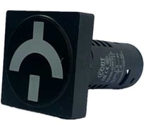 Лампа индикатор положения выключателя UPUN AD105-22W(LED) матрица, квадрат, Ф22мм, 24В, упаковка 10 шт AD105-22WF23-D