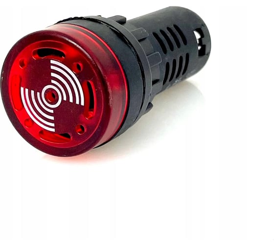 Лампа сигнальная звуковая UPUN AD105-22SM (LED) Ф22мм 24В красный, упак 10 шт AD105-22SM/R-23