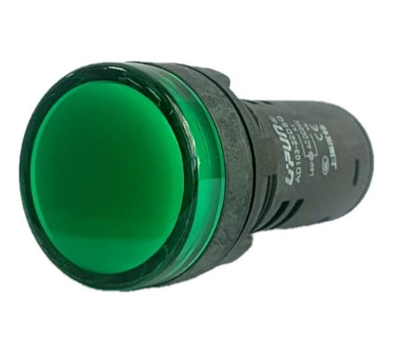 Лампа сигнальная UPUN push-in AD103-22DSQ(LED) матрица Ф22мм 24В АС/DC зеленый (10 шт) AD103-22DSQ/G 23 1