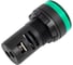 Лампа сигнальная UPUN AD103-22DS(LED) матрица Ф22мм 220В АС/DC зелёный (10 шт) AD103-22DS/G 2831 2