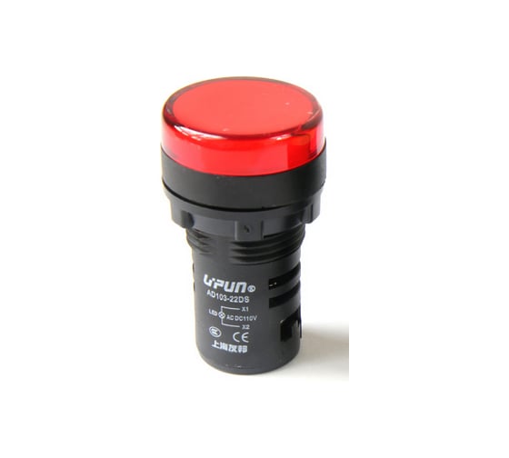 Лампа сигнальная UPUN AD103-22DS(LED) матрица Ф22мм 220В АС/DC красный (10 шт) AD103-22DS/R 2831 1