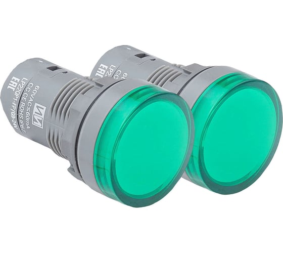 Лампа сигнальная Инпром Инновации LP22QP1-FP/G d22мм, зеленая 230В lp10904