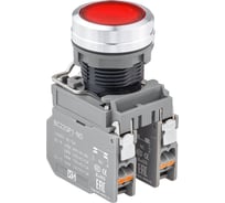Кнопка Инпром Инновации BN22QP1-M/R NС+LED с подсветкой 230В, красная bn20043