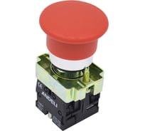 Кнопка ANDELI XB2-BC42 Грибок, без подсветки, красный, 1НЗ ADL10-064