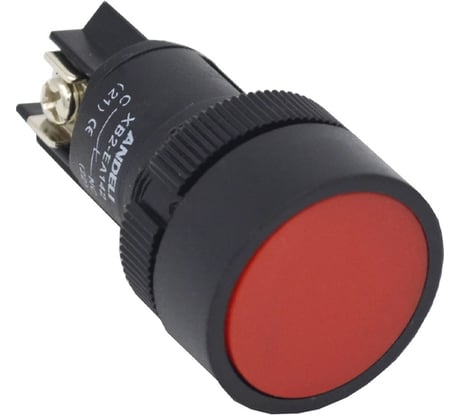 Кнопка ANDELI XB2-EA142 Стоп красная 1р d22мм/230В ADL10-095