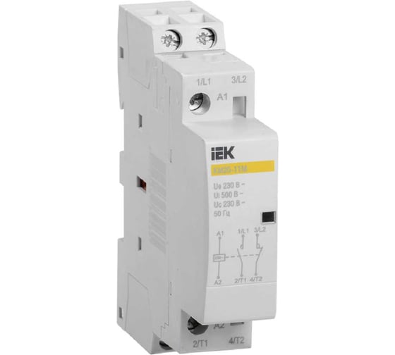 Контактор модульный IEK КМ20-11М AC MKK11-20-11