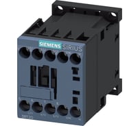 Контактор Siemens 3 полюса AC-3, 3КВТ/400В, Блок-Контакт 1НЗ 3RT20151AP02