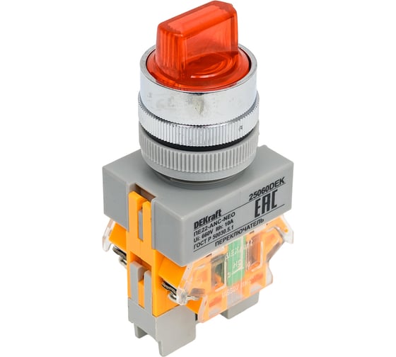 Переключатель Dekraft ПЕ22-ANC-3-RED-NEO 25060DEK