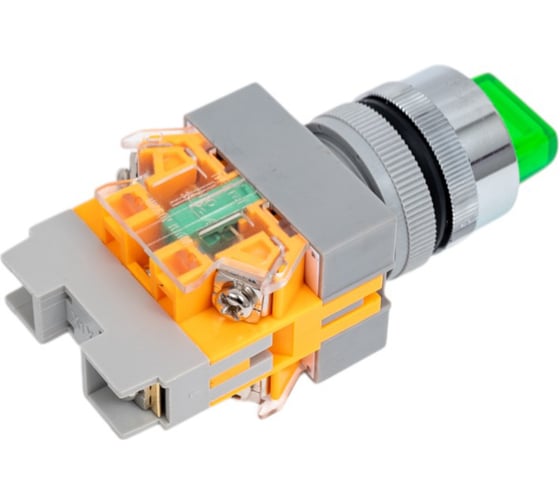 Переключатель Dekraft ПЕ22-ANC-3-GRN-LED-24 25074DEK