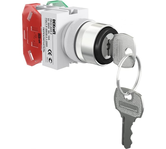 Переключатель DEKraft ПЕ-22, 1НО+1НЗ, 10 А, IP54 25053DEK 1