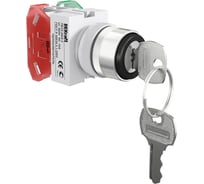 Переключатель Dekraft ПЕ-22 (с ключом, 10 А, IP54, 1НО+1НЗ, черный) 25142DEK