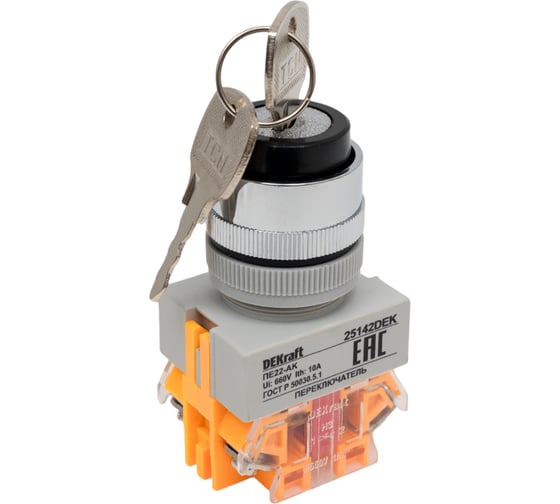 Переключатель Dekraft ПЕ22-AKSR-2-BLK 25142DEK 1
