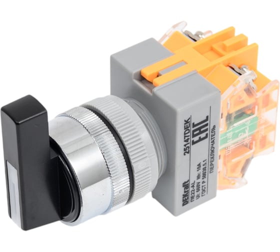 Переключатель Dekraft ПЕ22-ALCRL-3-BLK 25147DEK 1