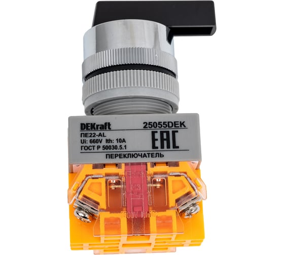 Переключатель Dekraft ПЕ22-ALC-2-BLK 25055DEK