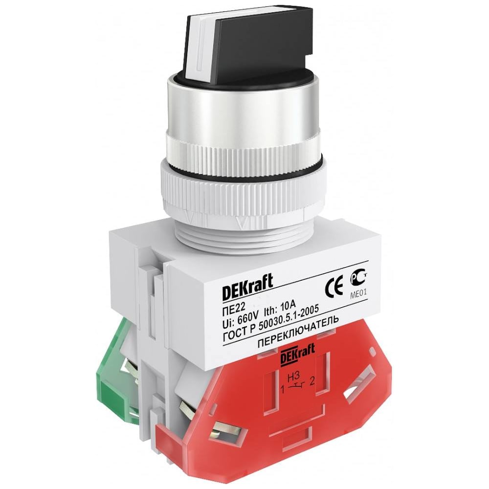 Переключатель Dekraft ПЕ22-ACR-3-BLK 25140DEK - выгодная цена, отзывы ...