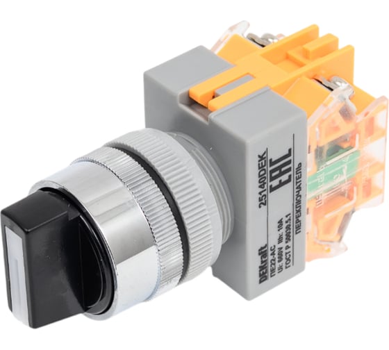 Переключатель Dekraft ПЕ22-ACR-3-BLK 25140DEK 1