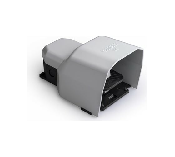 Педаль Emas с защитной крышкой 1НО+1НЗ серая PDKS11BX10G