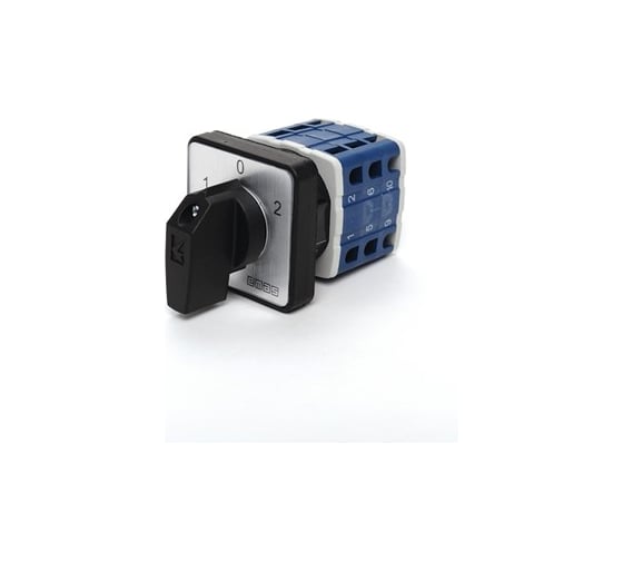 Переключатель управления двигателем Emas трехфазный 1-0-2 63А PSA063MS334S 1