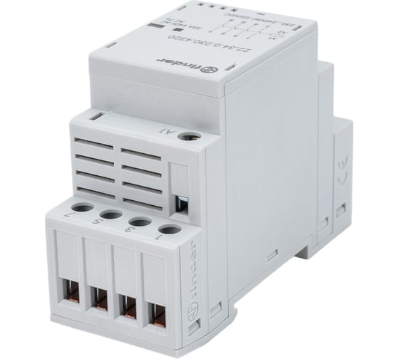 Модульный контактор Finder 4 NO, Механический индикатор + Светодиод Контакты AgSnO2, 223402304320