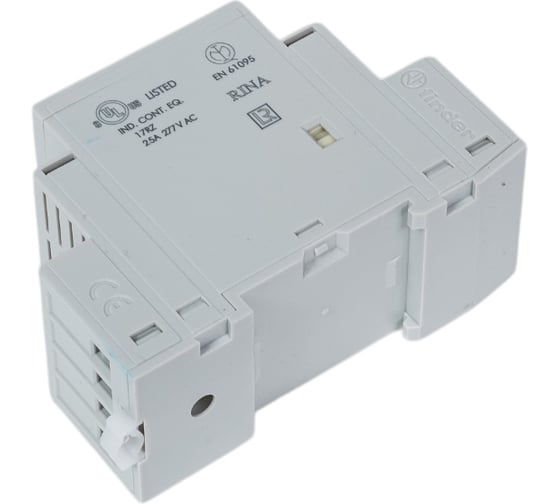 Модульный контактор Finder 2но+2нз, контакта 25а, = 120в Ac/Dc, - Agsno2, механич. индик, 223401204620