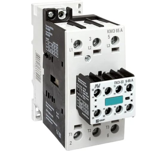 Комплект КМЭ EKF 65А 400В АС с дополнительными контактами 2НО+2НЗ AVERES ctr-s-70-00-400-av-22