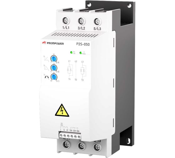 Устройство плавного пуска Prompower P2S-050-4-37-A, напряжение 400 B, мощность 37 кВт, 72А P2S050437A