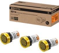 Индикатор значения частоты TDM ELECTRIC ED16-22HZ d22мм 35Гц-99Гц упаковка 10 штук желтый SQ0746-0079
