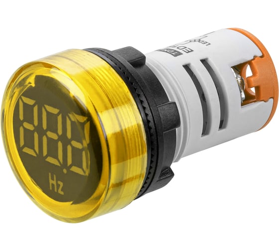 Индикатор значения частоты TDM ELECTRIC ED16-22HZ d22мм 35Гц-99Гц упаковка 10 штук желтый SQ0746-0079