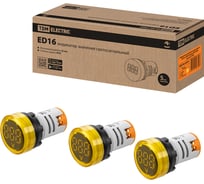 Индикатор значения напряжения TDM ELECTRIC ED16-22VD d22мм 20В-500В упаковка 10 штук желтый SQ0746-0076