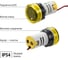 Индикатор значения напряжения TDM ELECTRIC и тока ED16-22VAD d22мм 20В-500В 100А упаковка 5 штук желтый SQ0746-0085 5
